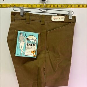 1960s Deadstock Carhartt Wild Cats Brown Shorts